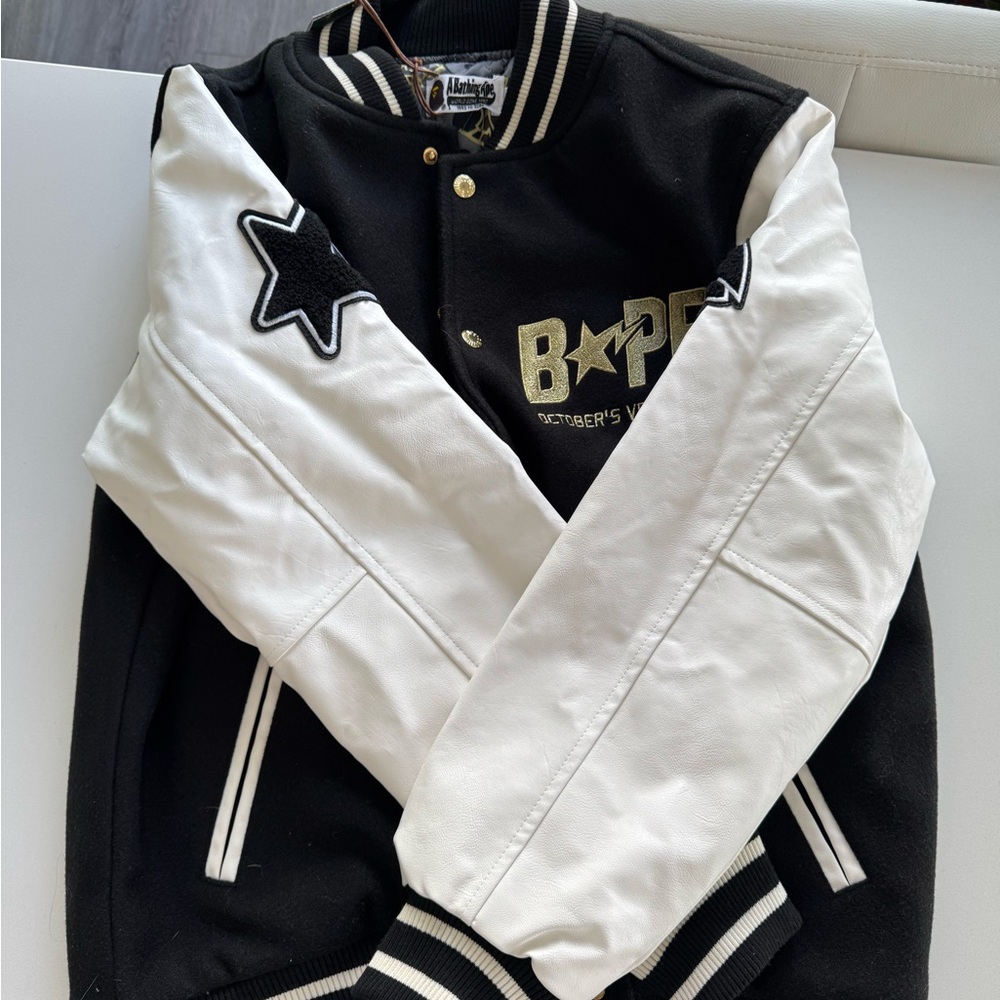 Black and White Varsity Jacket